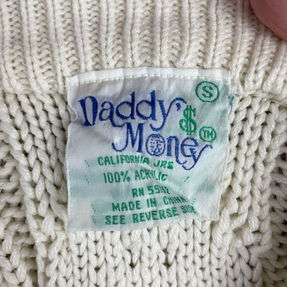Vintage Daddy’s Money Cable Knit Sweater Size S EUC - Picture 6 of 6